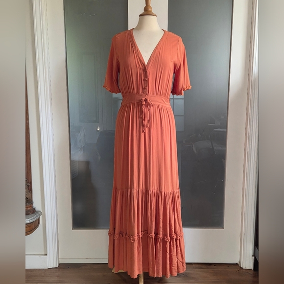 R Vivimos Dresses & Skirts - Boho Terracotta Maxi Dress
